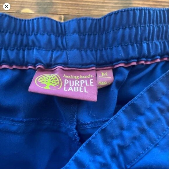 Healing Hands Purple Label Scrub Pants, Size Medium - Picture 2 of 5
